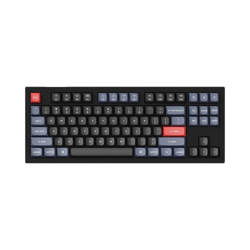 Геймърска Механична клавиатура Keychron V3 TKL Knob QMK Frosted Black ...